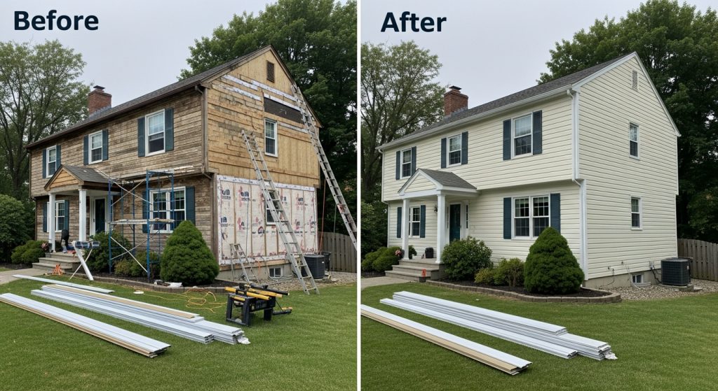 Siding project by Nuvista
