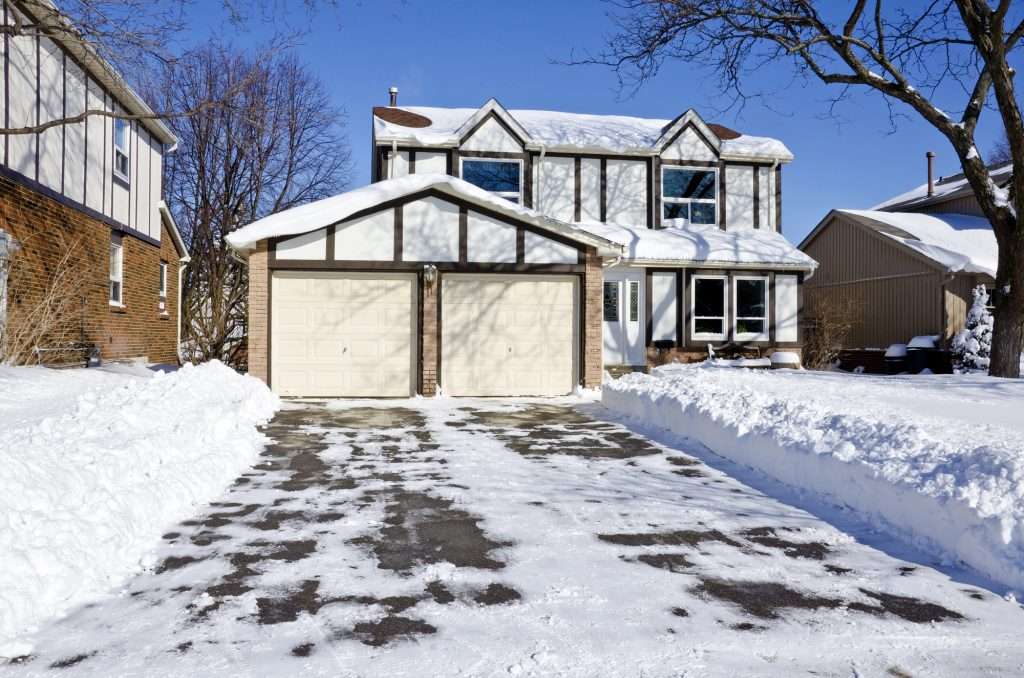 snow can damage driveway fundations