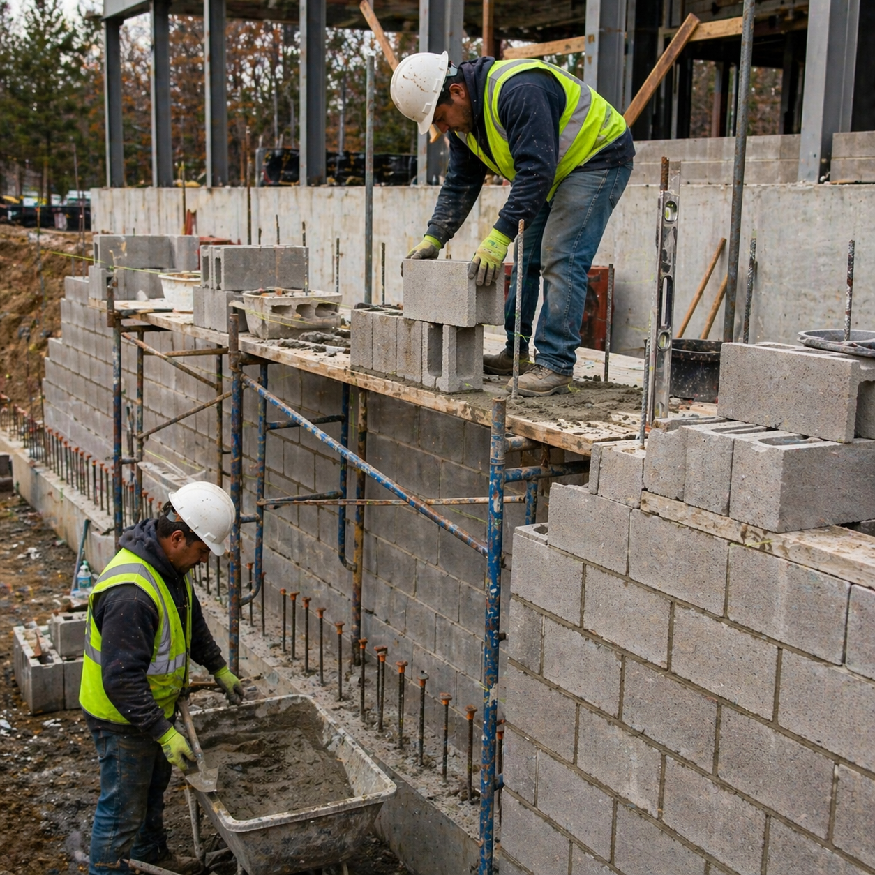 Commercial Masonry work by Nuvista