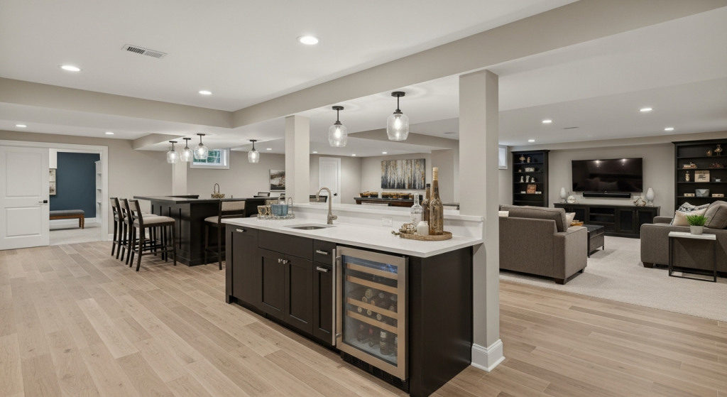 Basement Remodeling project by Nuvista